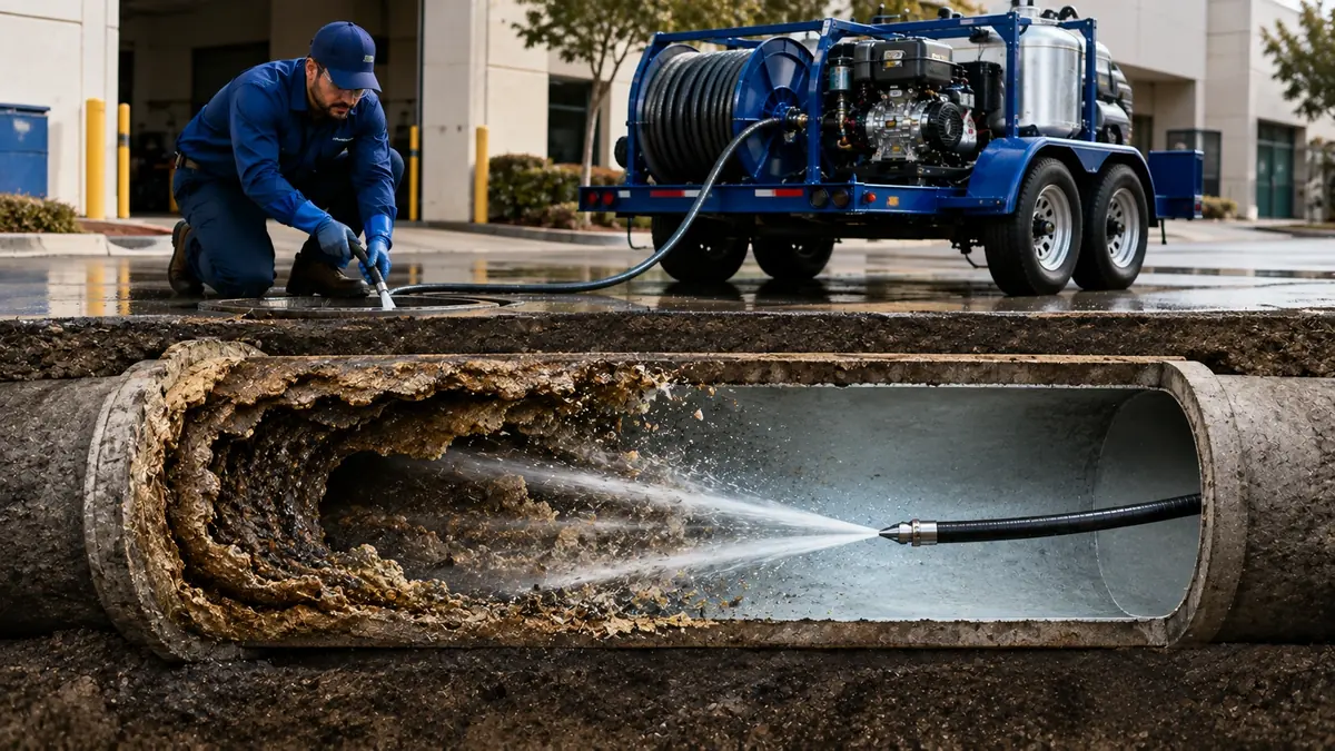 Sewer Pipe Descaling in Pine Valley