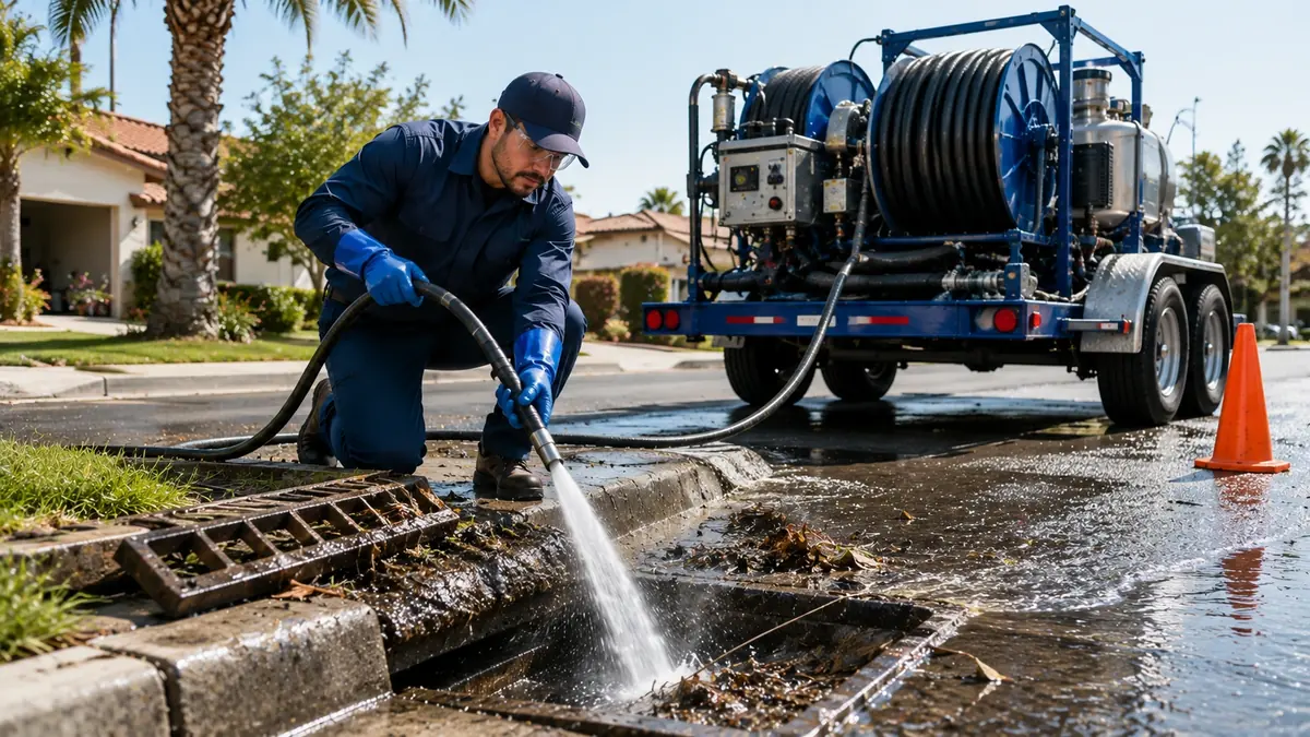 Storm Drain Hydro Jet Cleaning in Pine Valley